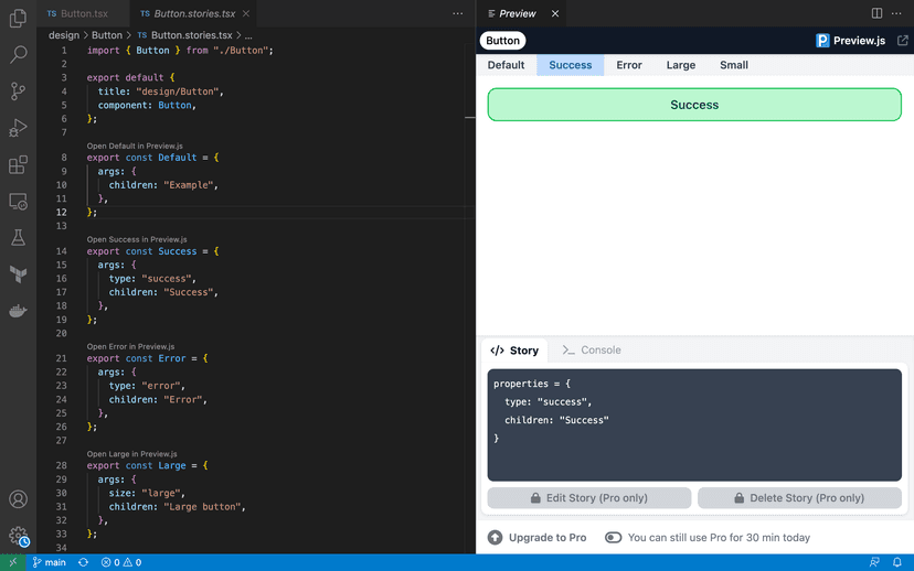 Preview.js Instant preview of UI components and Storybook stories