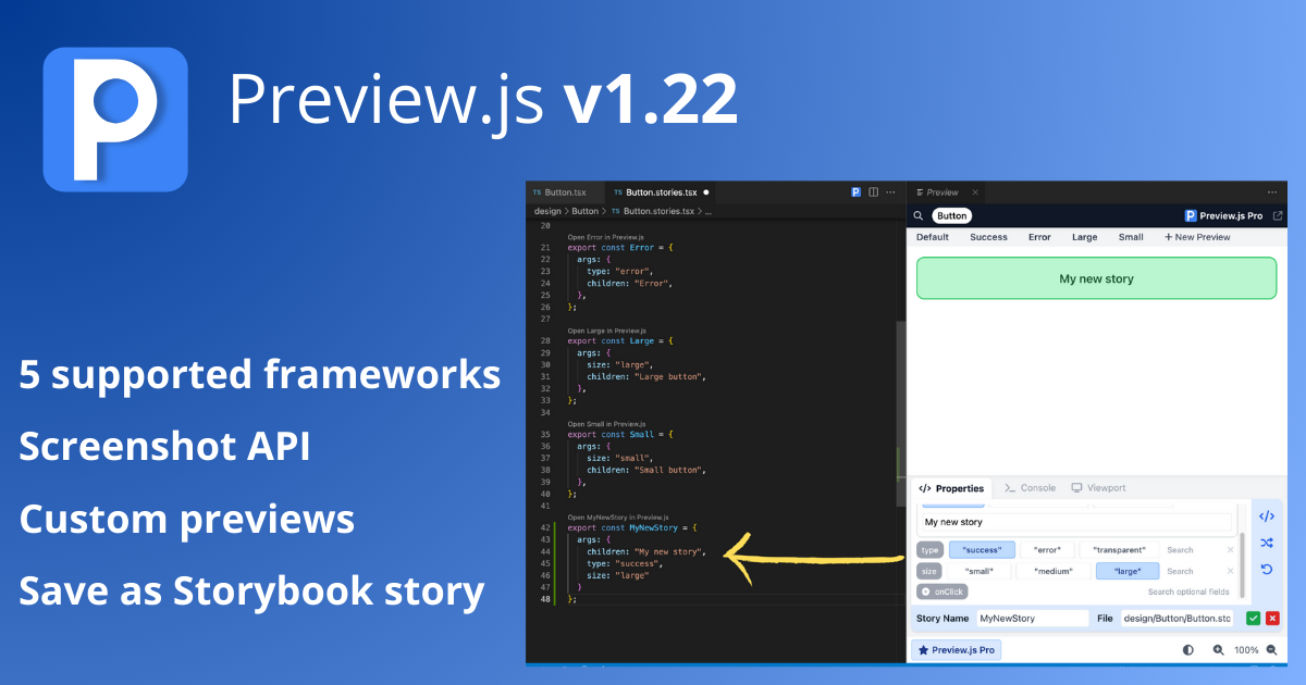 Preview.js is now feature complete